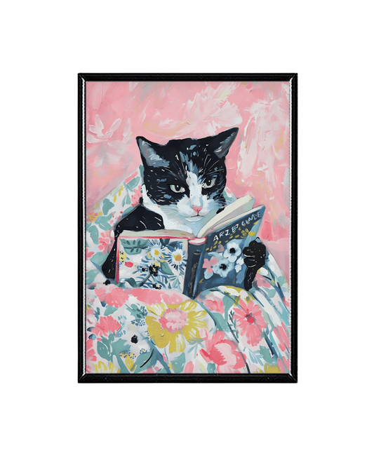Gato leyendo 4